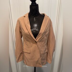 Women's Tan Blazer the drop size small. #76
